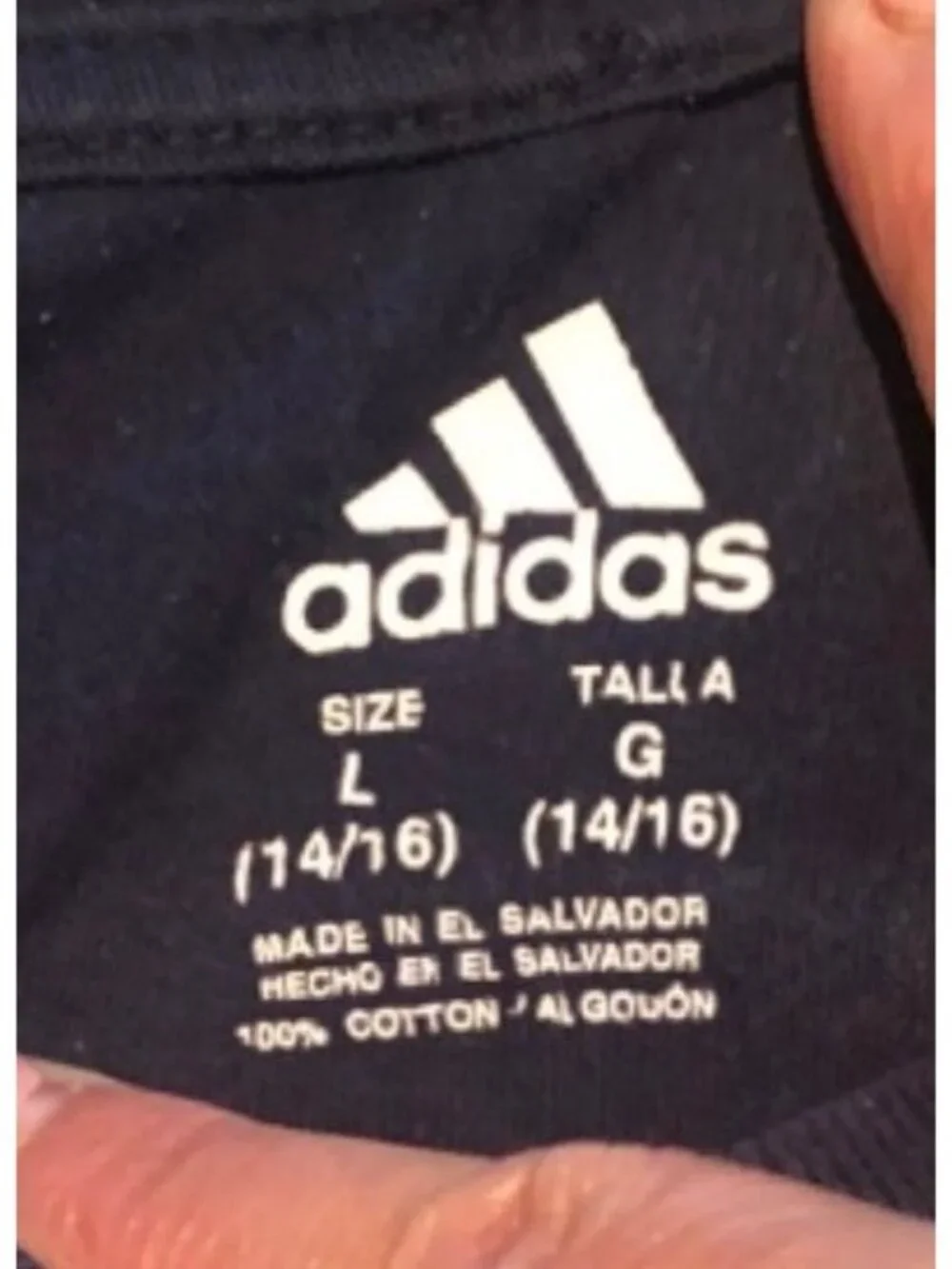 ADIDAS-The Go to Performance Graphic Logo T-Shirt BLUE YOUTH LARGE (14/16)